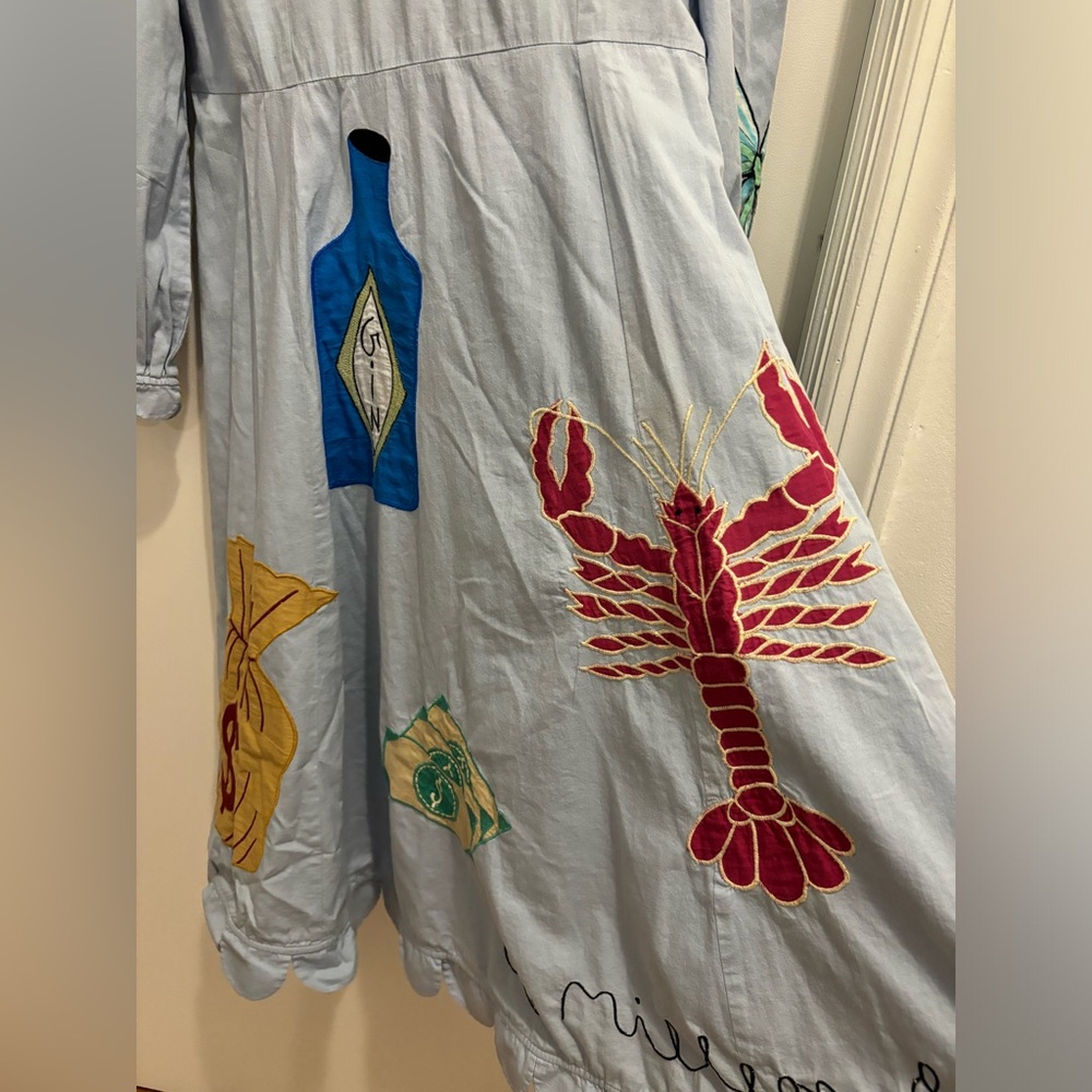 Stella Nova RARE Million Dollar Baby Handcrafted Circus Midi Dress SIZE LARGE - Picture 7 of 11